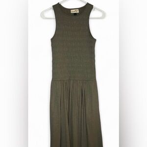 Universal Thread Mid Length Muted Olive Green Sleeveless Dress | NWT | Sz XS